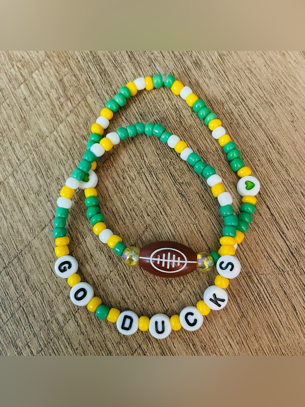 Oregon Ducks Football Bracelets